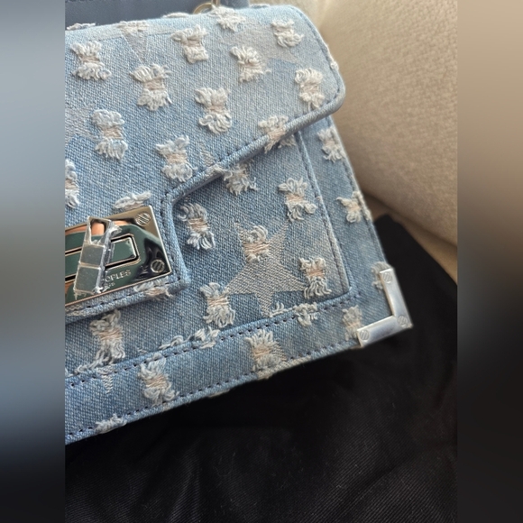 NEW! THE KOOPLES, Emily Star Denim Bag, Blue, MSRP $495 - Picture 6 of 11